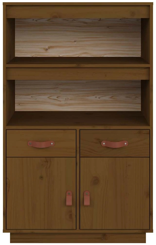 Komoda, medaus ruda, 67x40x108,5cm, pušies medienos masyvas