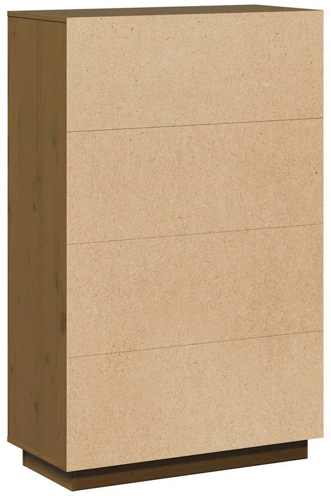 Komoda, medaus ruda, 74x35x117cm, pušies medienos masyvas