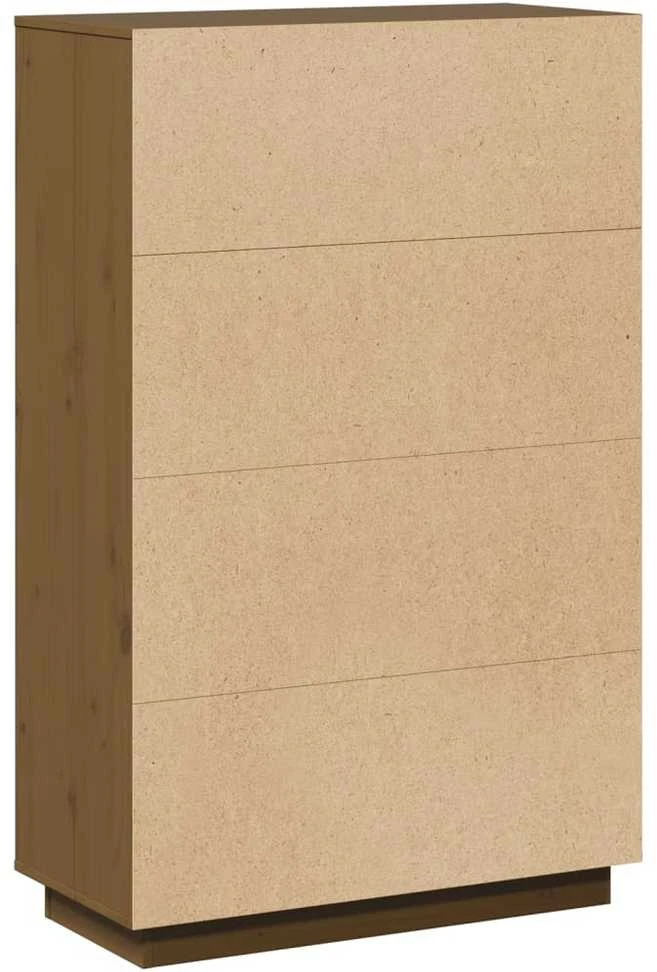 Komoda, medaus ruda, 74x35x117cm, pušies medienos masyvas