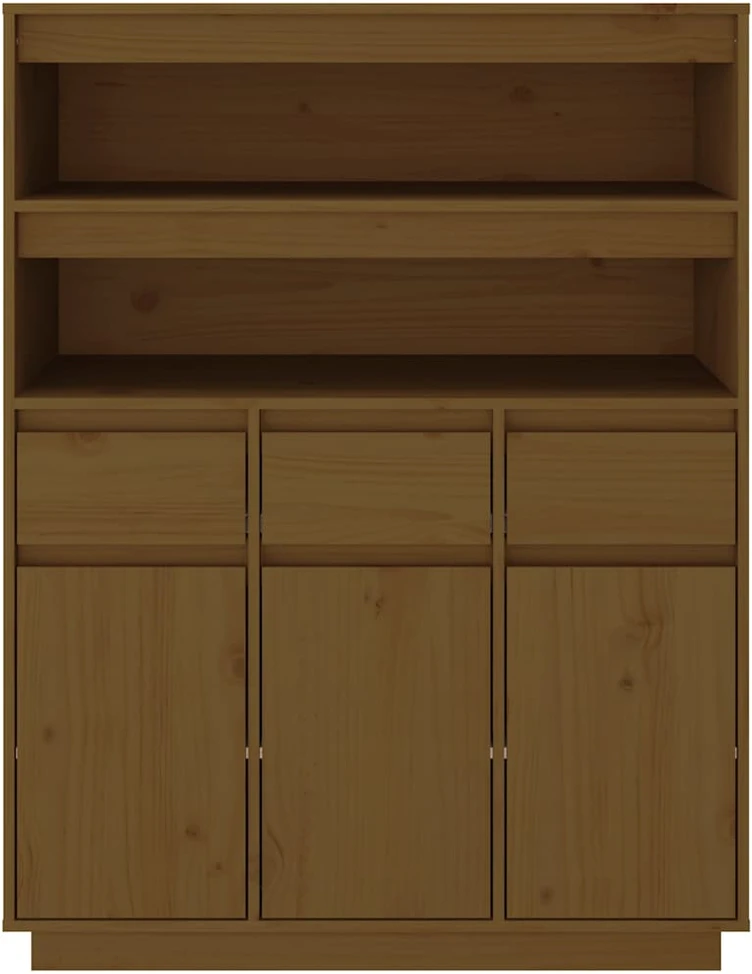 Komoda, medaus ruda, 89x40x116,5cm, pušies medienos masyvas