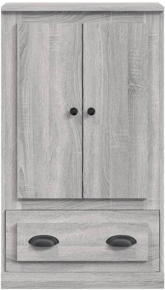 Komoda, pilka ąžuolo, 60x35,5x103,5cm, apdirbta mediena