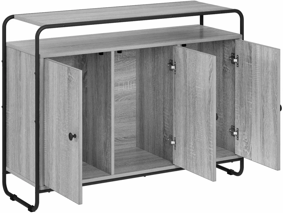Komoda Pilka Sonoma 102 x 35 x 75 cm Apdirbta mediena