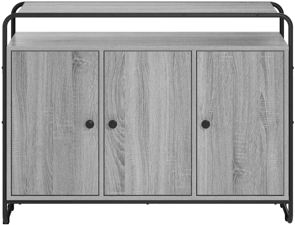 Komoda Pilka Sonoma 102 x 35 x 75 cm Apdirbta mediena