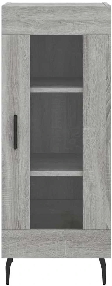 Komoda, pilkos ąžuolo spalvos, 34,5x34x180cm, apdirbta mediena