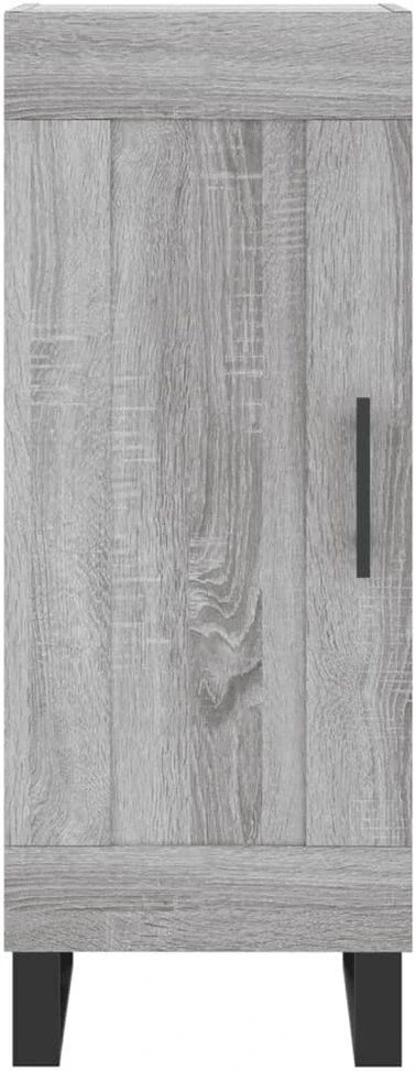 Komoda, pilkos ąžuolo spalvos, 34,5x34x180cm, apdirbta mediena