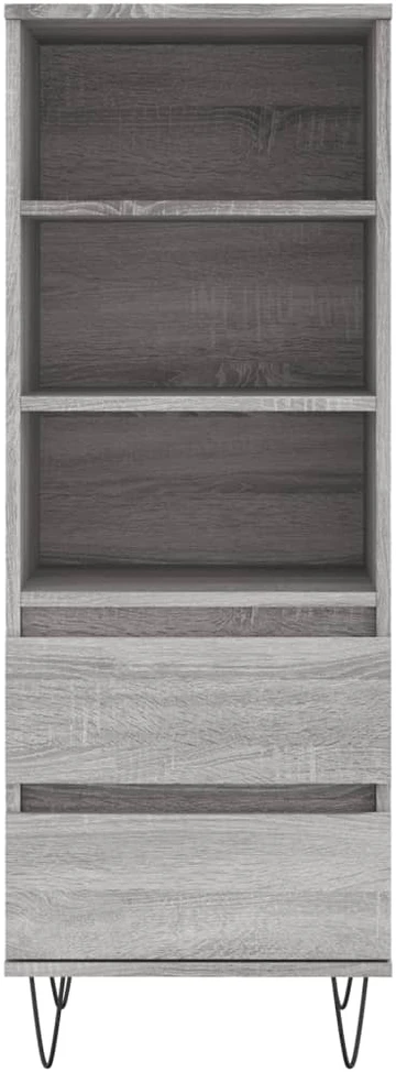 Komoda, pilkos ąžuolo spalvos, 40x36x110cm, apdirbta mediena
