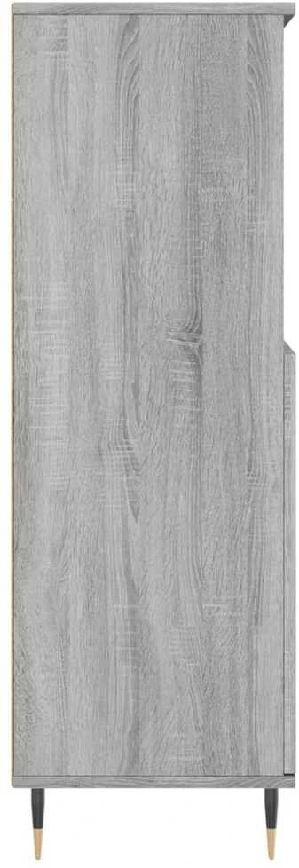 Komoda, pilkos ąžuolo spalvos, 60x36x110cm, apdirbta mediena