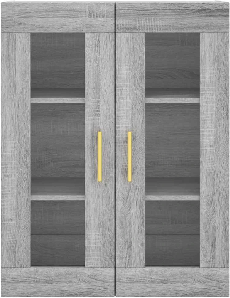 Komoda, pilkos ąžuolo spalvos, 69,5x34x180cm, apdirbta mediena