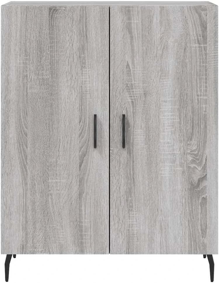 Komoda, pilkos ąžuolo spalvos, 69,5x34x180cm, apdirbta mediena