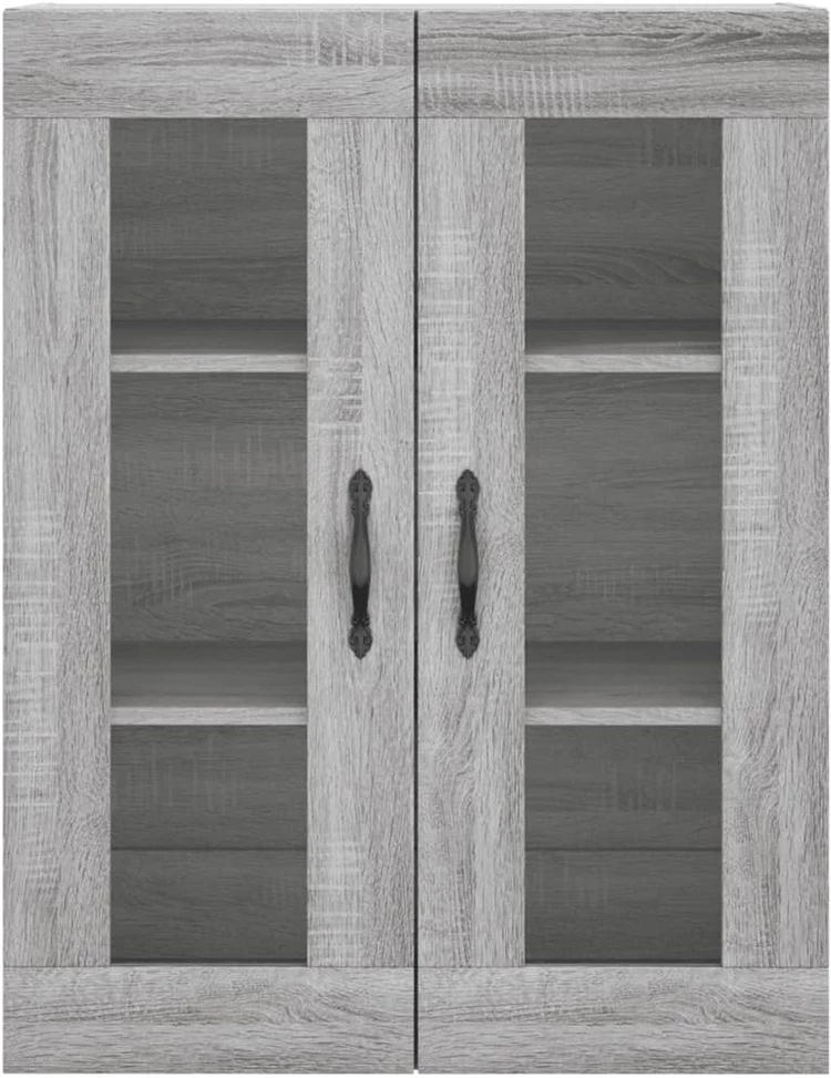 Komoda, pilkos ąžuolo spalvos, 69,5x34x180cm, apdirbta mediena