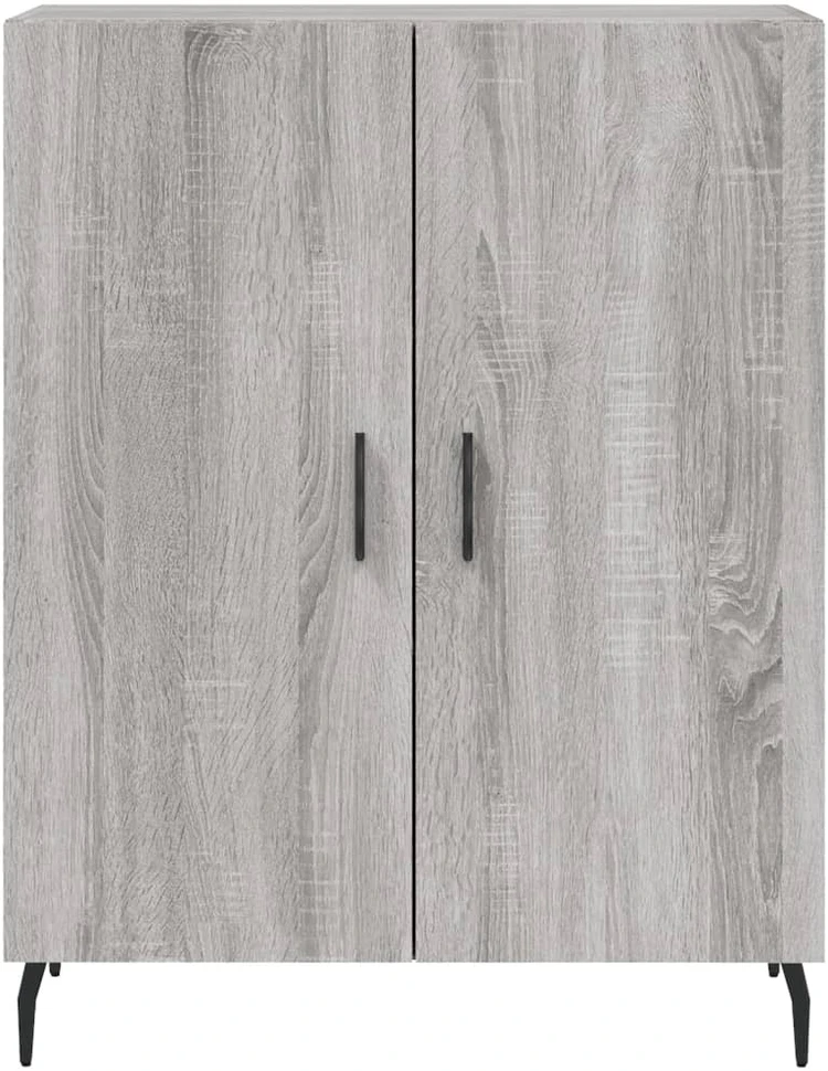 Komoda, pilkos ąžuolo spalvos, 69,5x34x180cm, apdirbta mediena