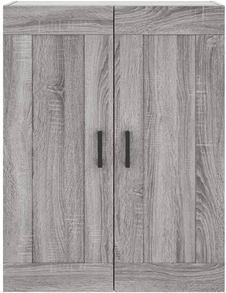 Komoda, pilkos ąžuolo spalvos, 69,5x34x180cm, apdirbta mediena