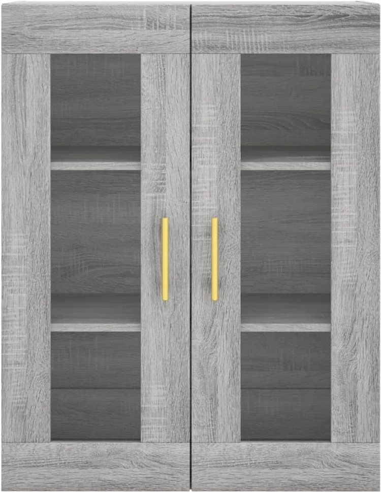 Komoda, pilkos ąžuolo spalvos, 69,5x34x180cm, apdirbta mediena
