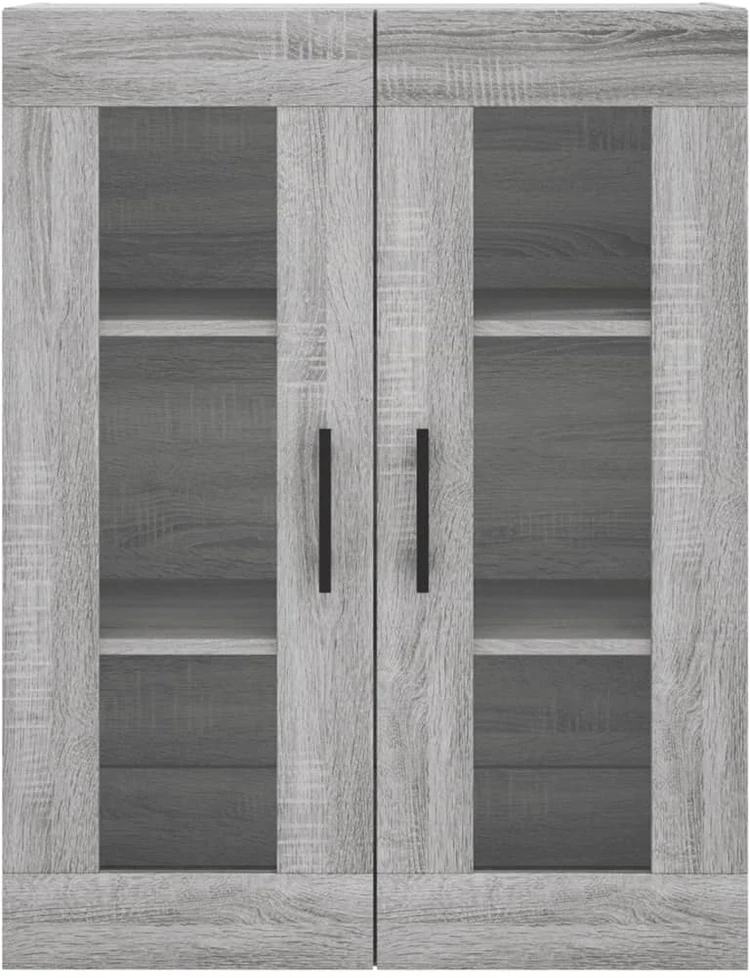Komoda, pilkos ąžuolo spalvos, 69,5x34x180cm, apdirbta mediena