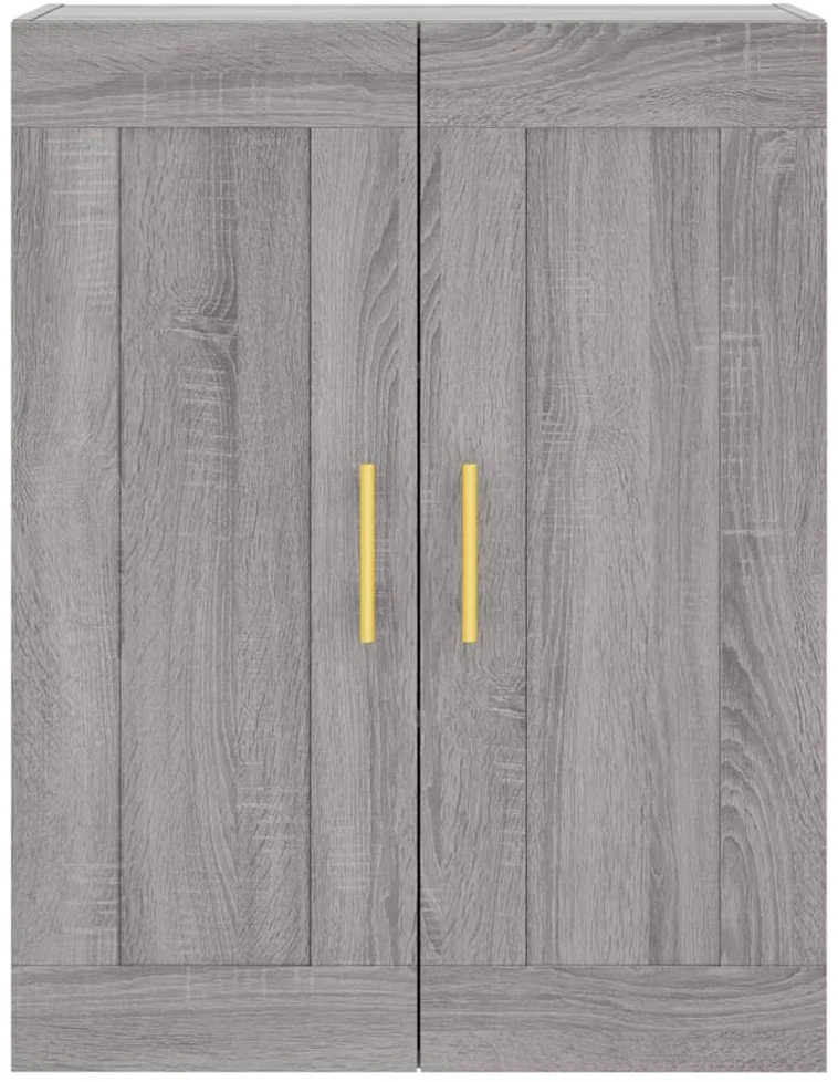 Komoda, pilkos ąžuolo spalvos, 69,5x34x180cm, apdirbta mediena