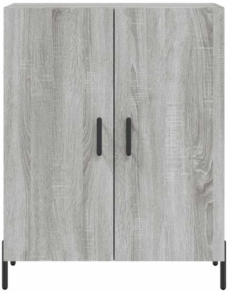 Komoda, pilkos ąžuolo spalvos, 69,5x34x180cm, apdirbta mediena
