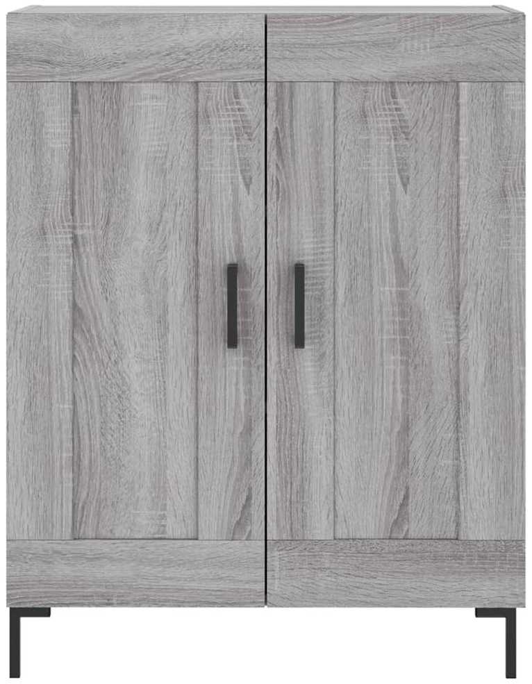 Komoda, pilkos ąžuolo spalvos, 69,5x34x180cm, apdirbta mediena