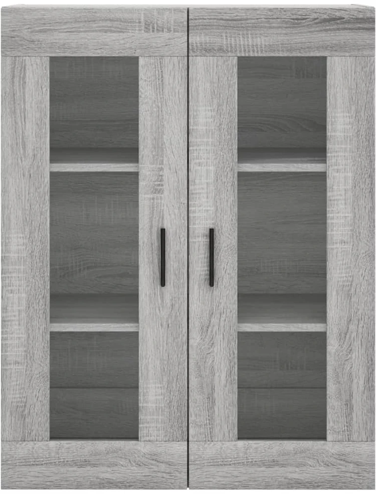 Komoda, pilkos ąžuolo spalvos, 69,5x34x180cm, apdirbta mediena