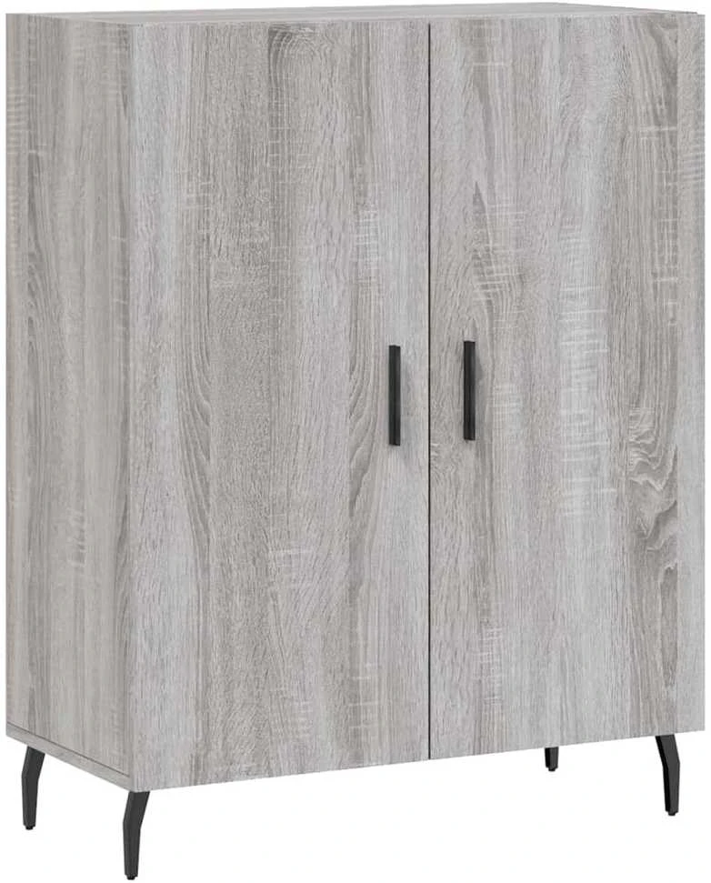 Komoda, pilkos ąžuolo spalvos, 69,5x34x180cm, apdirbta mediena