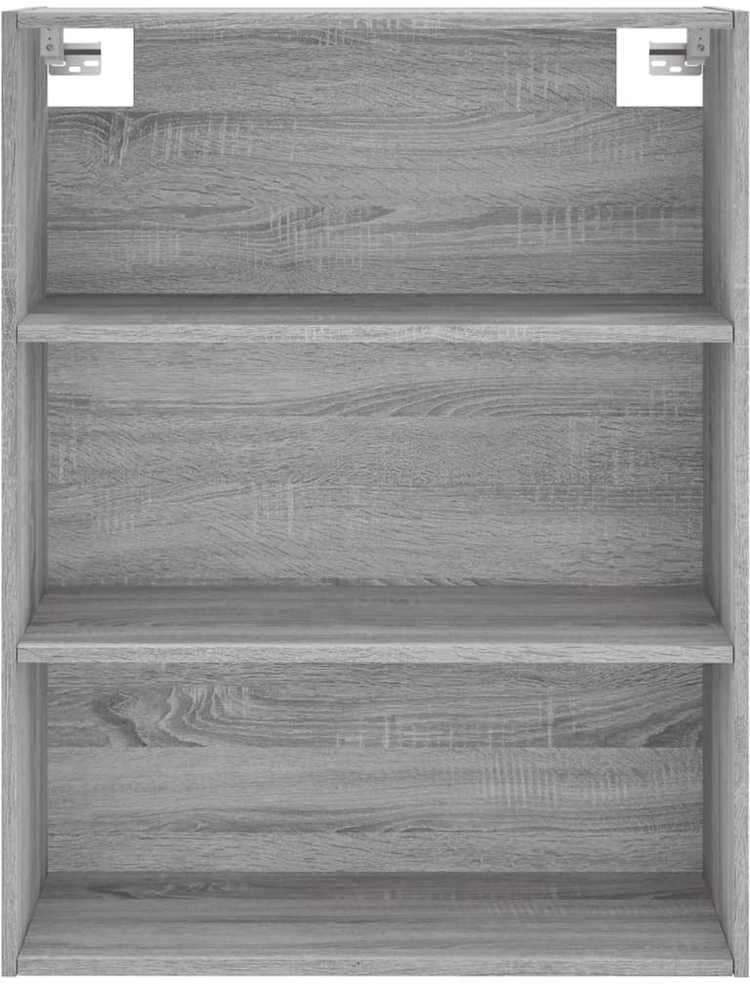 Komoda, pilkos ąžuolo spalvos, 69,5x34x180cm, apdirbta mediena
