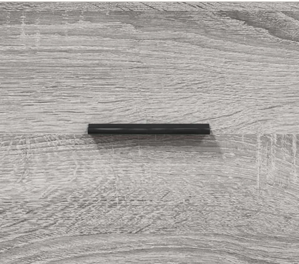Komoda, pilkos ąžuolo spalvos, 69,5x34x180cm, apdirbta mediena