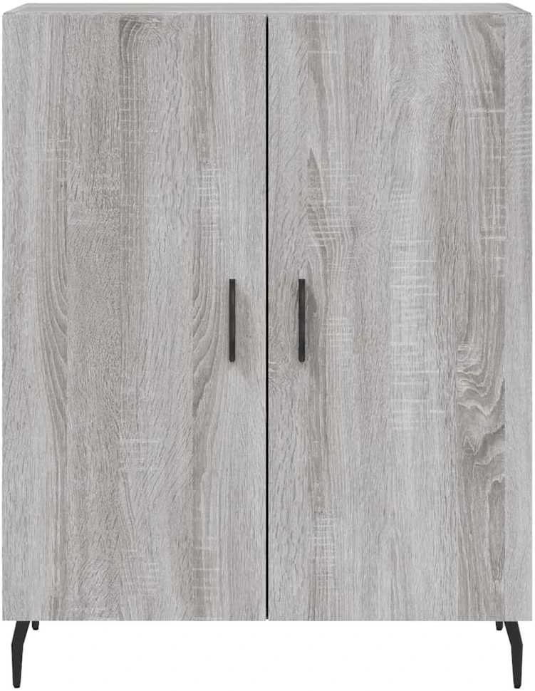 Komoda, pilkos ąžuolo spalvos, 69,5x34x180cm, apdirbta mediena