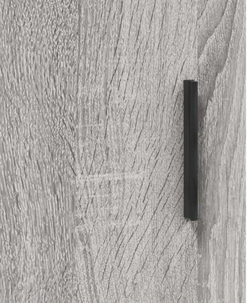 Komoda, pilkos ąžuolo spalvos, 69,5x34x180cm, apdirbta mediena