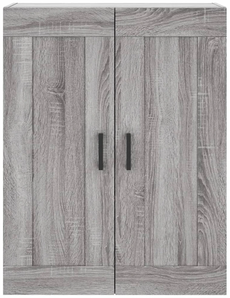 Komoda, pilkos ąžuolo spalvos, 69,5x34x180cm, apdirbta mediena