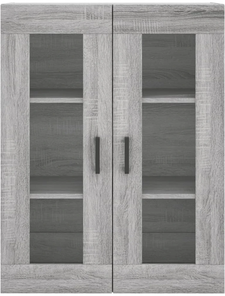 Komoda, pilkos ąžuolo spalvos, 69,5x34x180cm, apdirbta mediena
