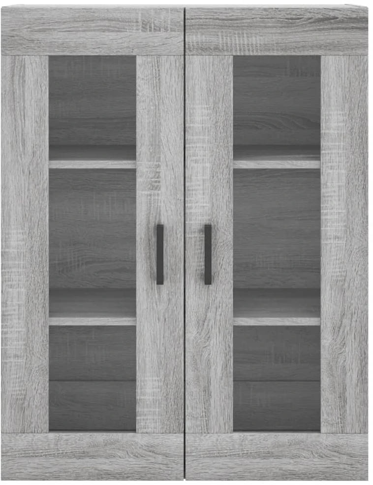 Komoda, pilkos ąžuolo spalvos, 69,5x34x180cm, apdirbta mediena