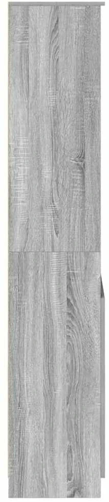Komoda, pilkos ąžuolo spalvos, 70x35x180cm, apdirbta mediena