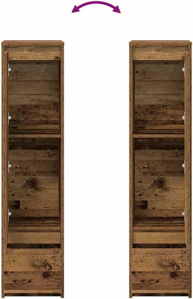 Komoda, sendintos medienos, 29,5x34x119,5 cm, apdirbta mediena