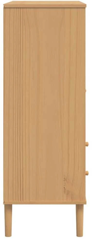 Komoda SENJA, ruda, 90x40x112cmcm, pušies masyvas