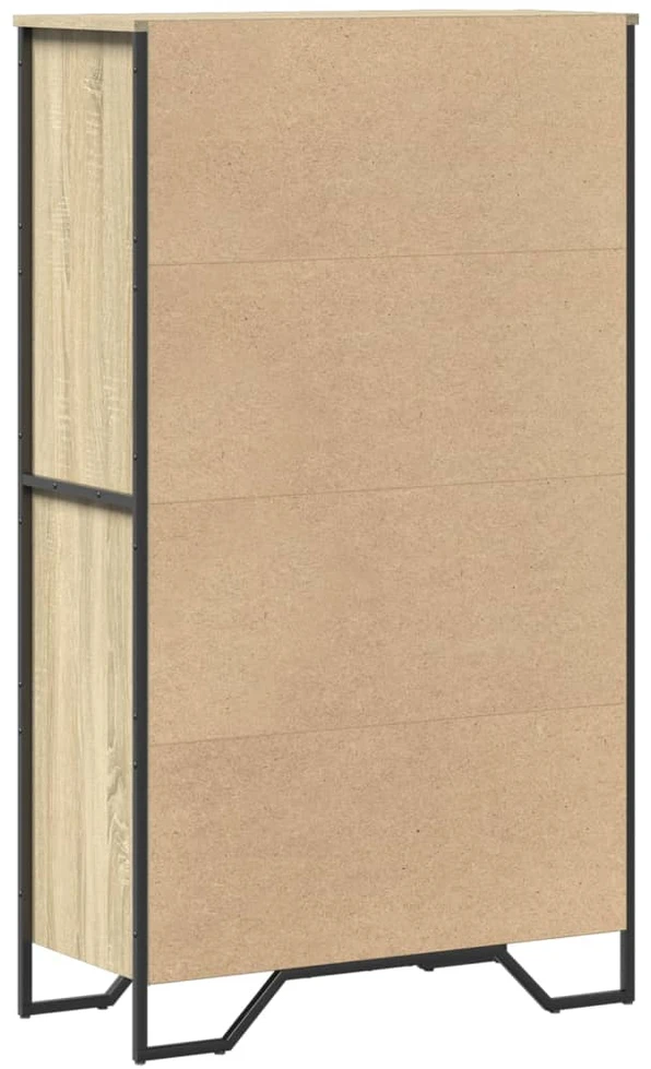 Komoda, sonoma ąžuolo, 79,5x35,5x137,5cm, apdirbta mediena