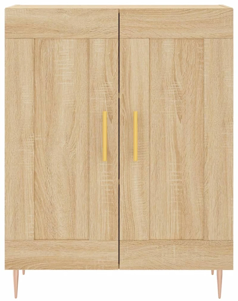 Komoda, sonoma ąžuolo spalvos, 69,5x34x180cm, apdirbta mediena