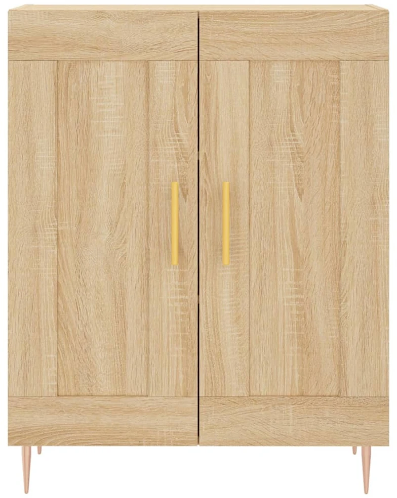 Komoda, sonoma ąžuolo spalvos, 69,5x34x180cm, apdirbta mediena
