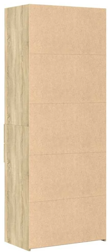 Komoda, sonoma ąžuolo spalvos, 70x42,5x185cm, apdirbta mediena