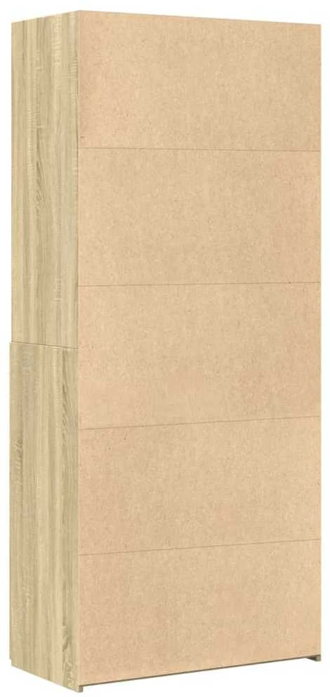 Komoda, sonoma ąžuolo spalvos, 80x42,5x185cm, apdirbta mediena