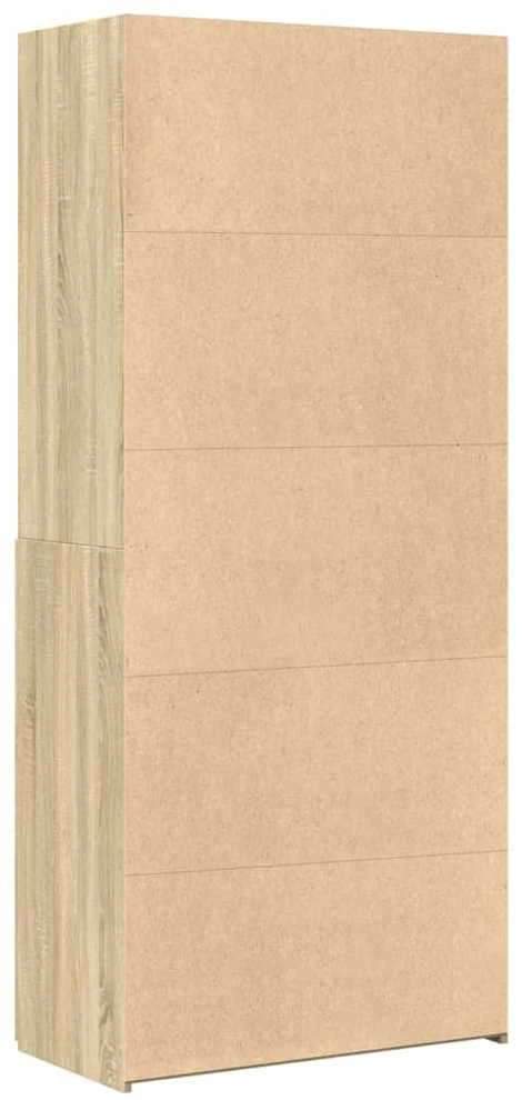 Komoda, sonoma ąžuolo spalvos, 80x42,5x185cm, apdirbta mediena