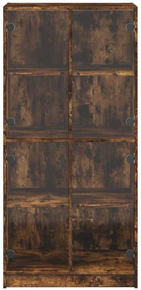 Komoda su durelėmis, dūminio ąžuolo, 68x37x142cm, mediena