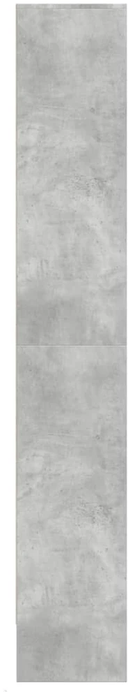 Komoda su LED, betono pilkos, 69x32,5x200cm, apdirbta mediena