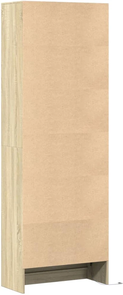 Komoda su LED, sonoma ąžuolo, 69x32,5x200cm, apdirbta mediena