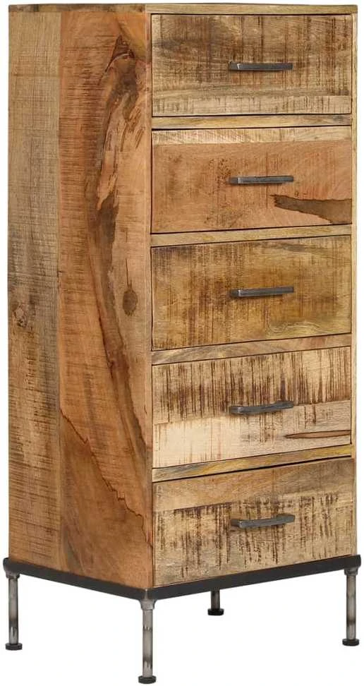 Komoda su stalčiais, 45x35x106cm, mango medienos masyvas