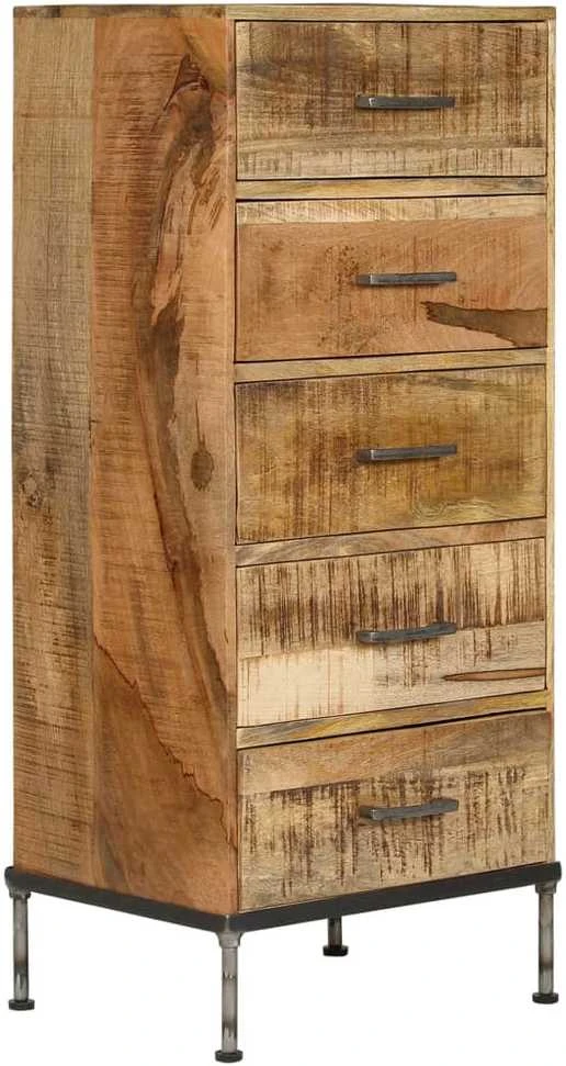 Komoda su stalčiais, 45x35x106cm, mango medienos masyvas
