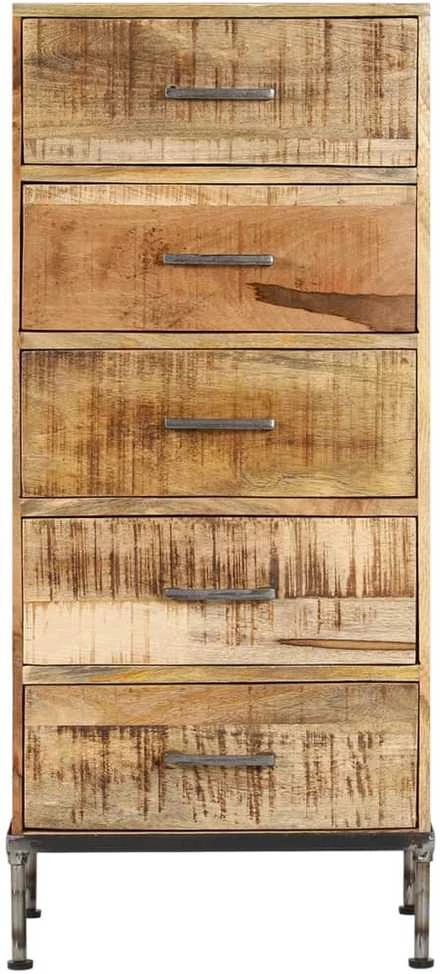 Komoda su stalčiais, 45x35x106cm, mango medienos masyvas