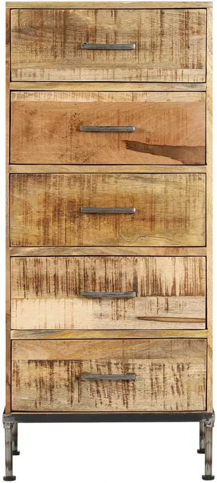 Komoda su stalčiais, 45x35x106cm, mango medienos masyvas