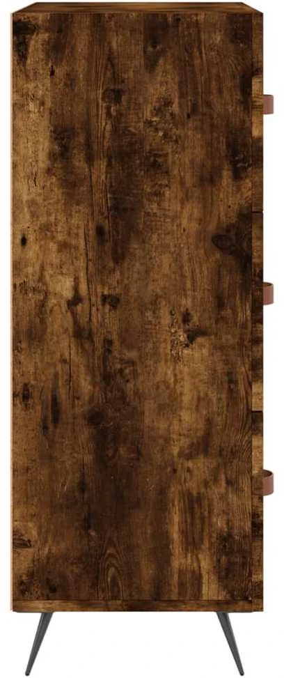 Komoda su stalčiais, dūminio ąžuolo, 69,5x34x90cm, mediena