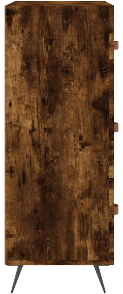 Komoda su stalčiais, dūminio ąžuolo, 69,5x34x90cm, mediena