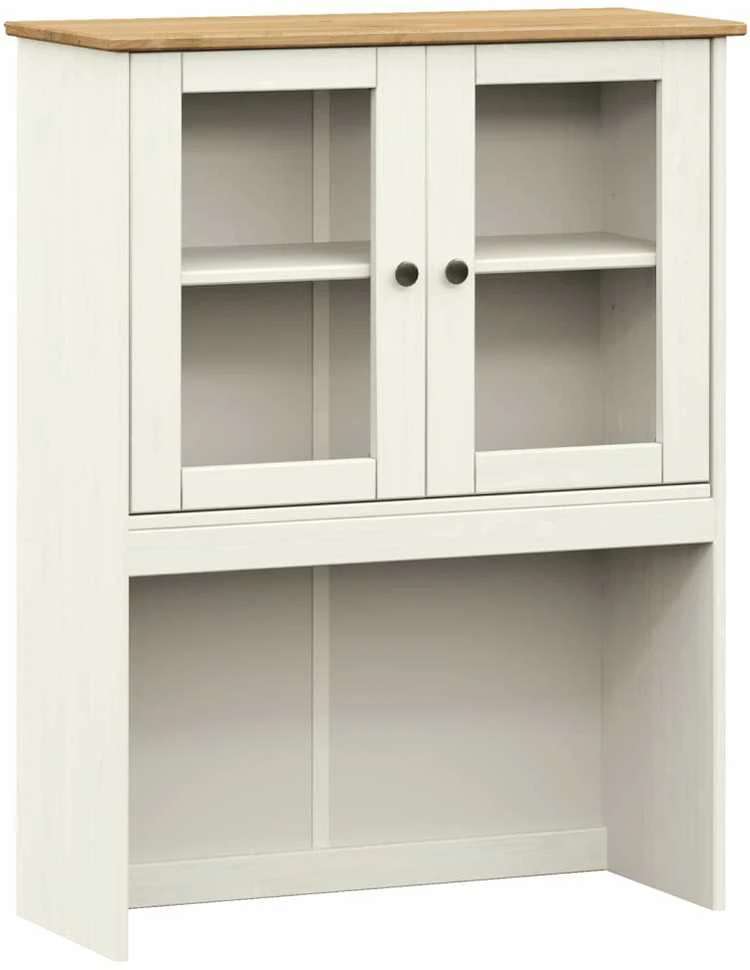 Komoda VIGO, balta, 80x40x176cm, pušies medienos masyvas