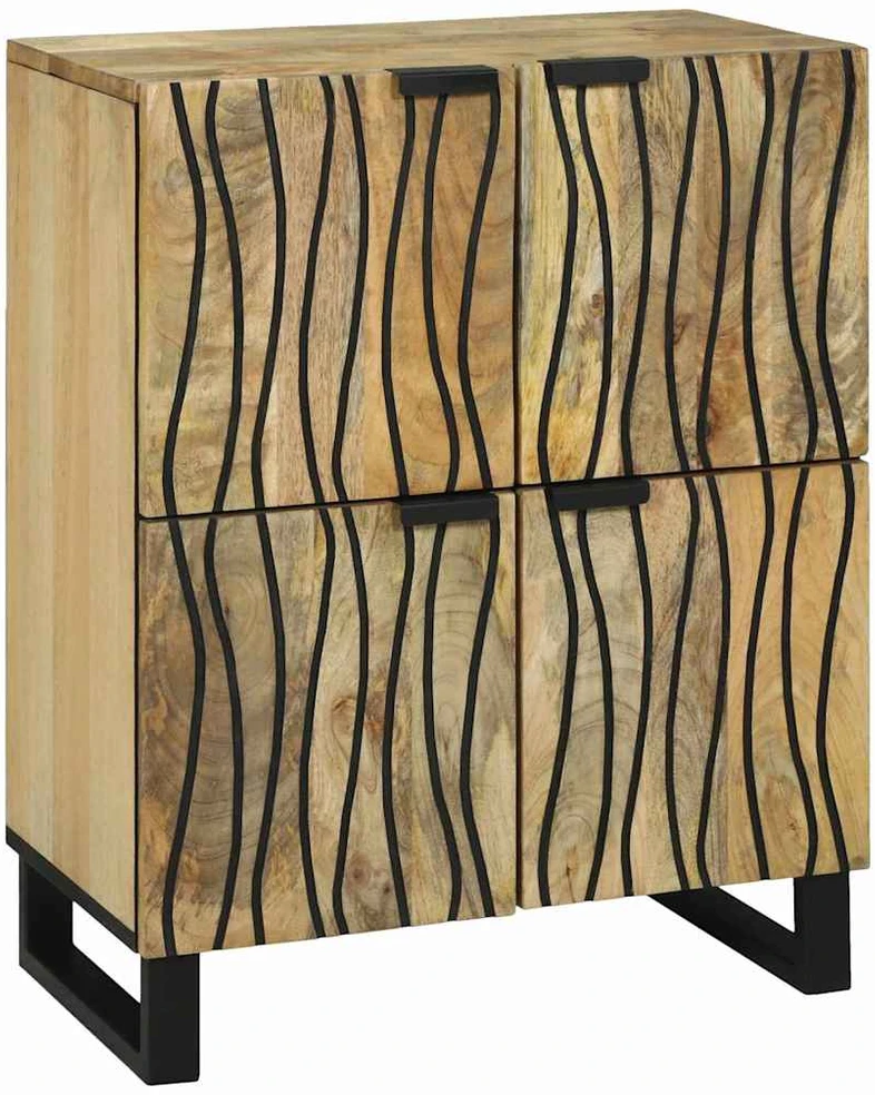 Komodas Ruda 60 x 33 x 75 cm mango medienos masyvas